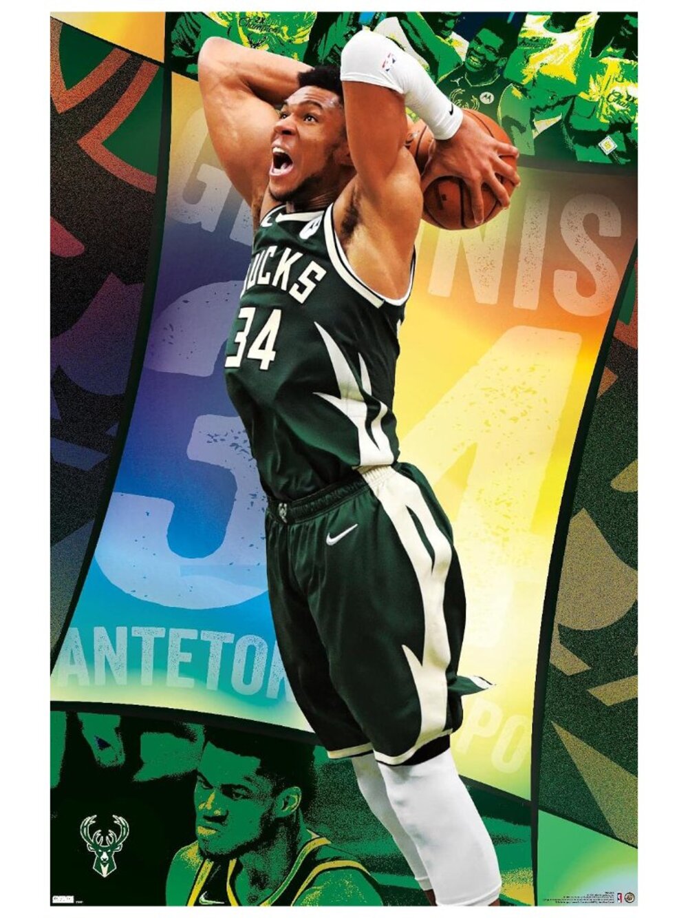 NBA Milwaukee Bucks - Giannis Antetokounmpo Poster